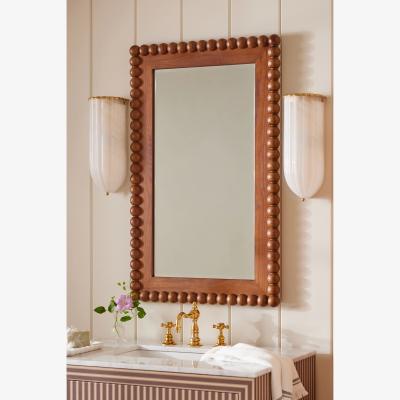 Anthropologie Mara Wood Bobbin Mirror