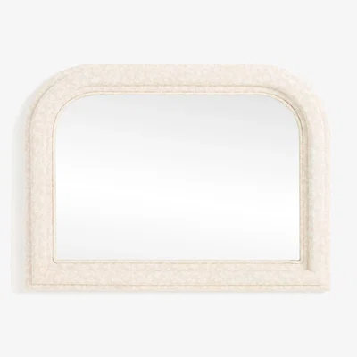 Anthropologie Jodi Upholstered Fabric Mirror