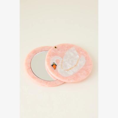 Anthropologie Solar Eclipse Swan Compact Mirror