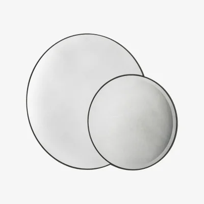 Arighi Bianchi Orlando Double Circle Mirror, Black
