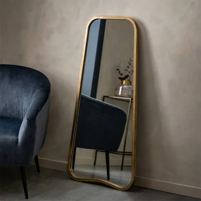 Arighi Bianchi Kurva Gold Leaner Mirror
