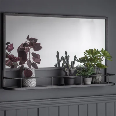 Arighi Bianchi Austin Overmantel Mirror Charcoal