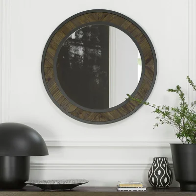 Arighi Bianchi Glendale Fumed Oak Wall Mirror