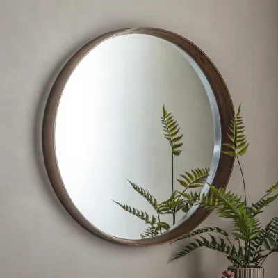 Arighi Bianchi Warsaw Large Walnut Circular Mirror