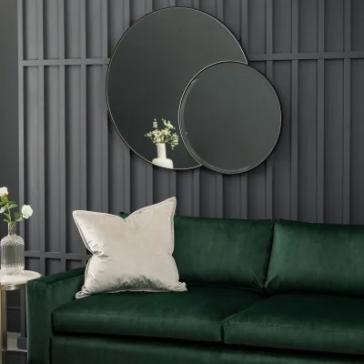 Arighi Bianchi Orlando Double Circle Mirror, Champagne