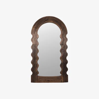 Barker and Stonehouse Wavy Wooden Floor Mirror | Barker & Stonehouse