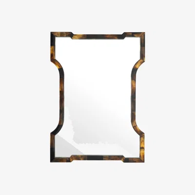Barker and Stonehouse Eichholtz Mirror Scalamance 130x94x3, Square, Brown | Barker & Stonehouse