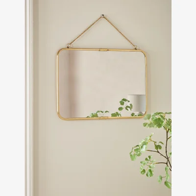 Cox and Cox French Hanging Mirror - Antique Brass