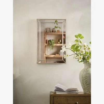 Cox and Cox Antiqued Frame Mirror - Rectangle
