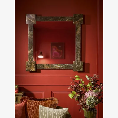 Cox and Cox Green Marble Mirror