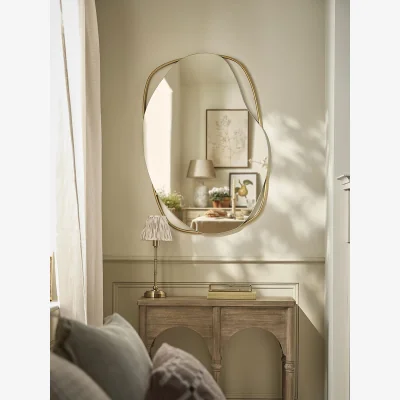 Cox and Cox Metal Abstract Frame Mirror