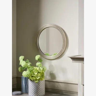 Cox and Cox Ribbed Round Mirror - Large