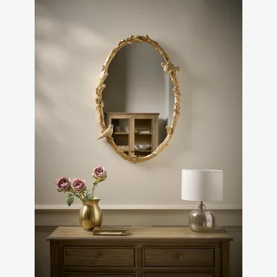 Cox and Cox Gold Birds Mirror