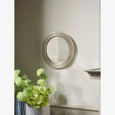 Cox and Cox Ribbed Round Mirror - Small