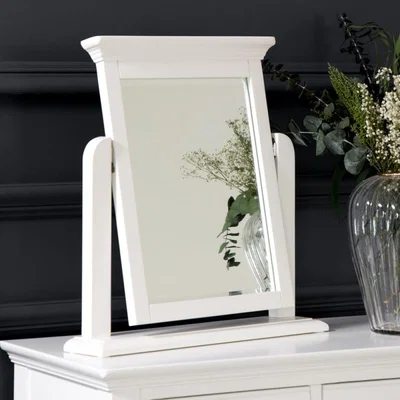 Chiltern Oak Furniture Banbury White Painted Vanity Mirror