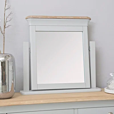 Chiltern Oak Furniture Ashbourne Grey Painted Vanity Mirror