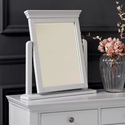 Chiltern Oak Furniture Florence Grey Painted Vanity Mirror