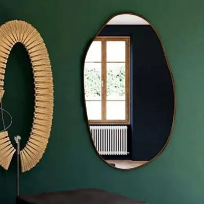 Cult Furniture £20  Off  Dutton Pond Wall Mirror, Walnut
