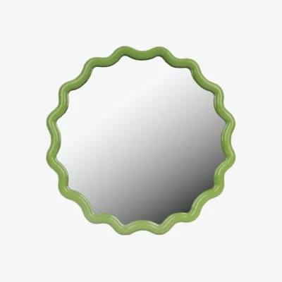 Casa by JJ Daisy Scallop Mirror - Lime