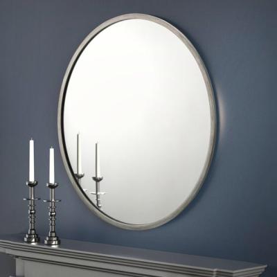 Dunelm Octave Round Pewter Wall Mirror