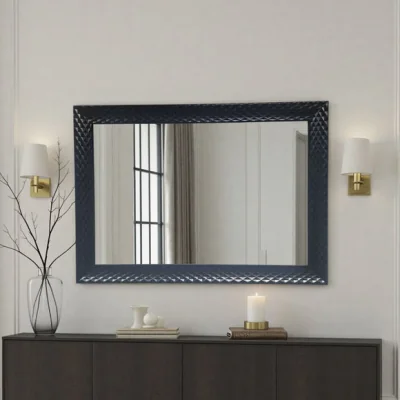 Dunelm Yearn Diamont Framed Bevelled Rectangle Wall Mirror