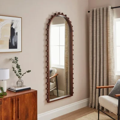 Dunelm Brooke Bobble Arched Full Length Wall Mirror