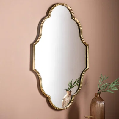 Dunelm Hurstbourne Gold Effect Wall Mirror Gold