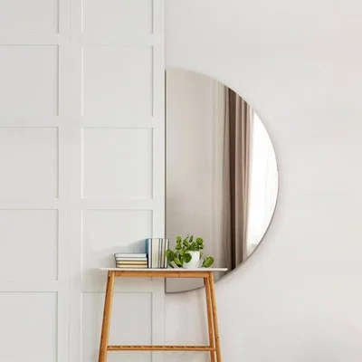 Dunelm Lunae Frameless Half Circle Wall Mirror