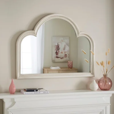 Dunelm Sandstone Washed Over Mantle Mirror Sandstone