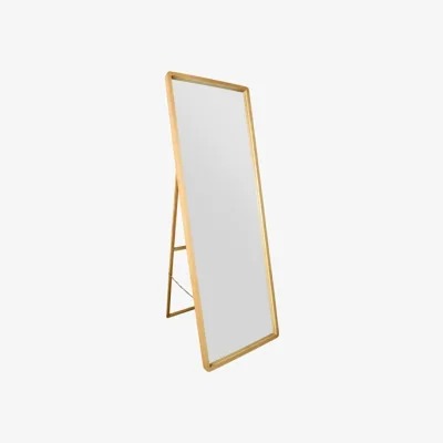 Dunelm Naturalis Solid Oak Rounded Corner Cheval Mirror Brown