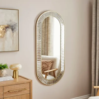 Dunelm Audra Lozenge Full Length Wall Mirror