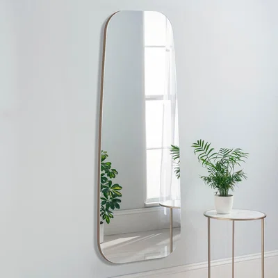 Dunelm Yearn Hoxton Pebble Full Length Wall Mirror Gold