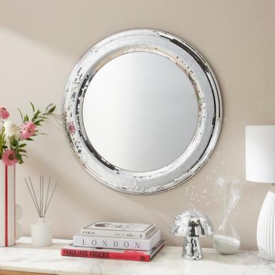 Dunelm Disco Ball Domed Frame Round Wall Mirror