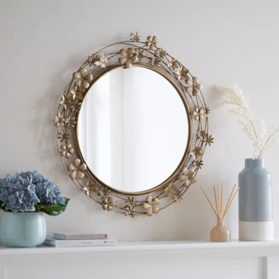 Dunelm Secret Garden Mirror 65cm Gold