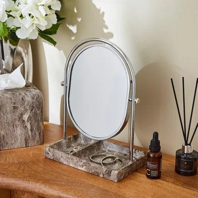 Dunelm Hotel Marble Dressing Table Mirror