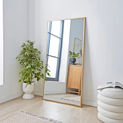 Dunelm Apartment Leaner Mirror, 145x75cm Gold