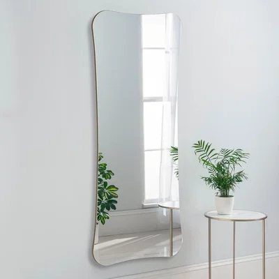 Dunelm Yearn Barnsbury Pebble Full Length Wall Mirror Gold