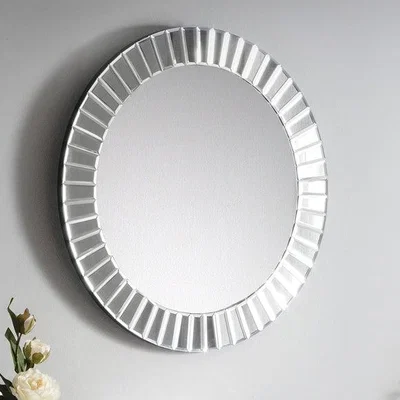 Dunelm Sonata Bevelled Edge Round Wall Mirror