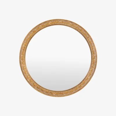 Dunelm Cedar and Sage Valenza Round Wall Mirror