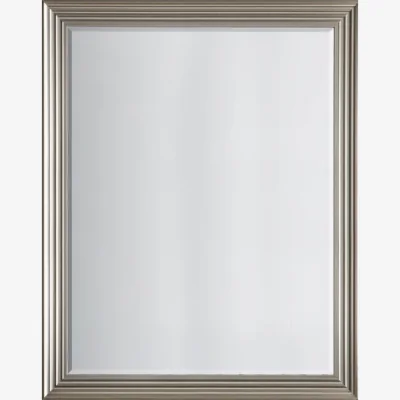Dunelm Brenton Mirror 94 x 119cm Brushed Steel Silver