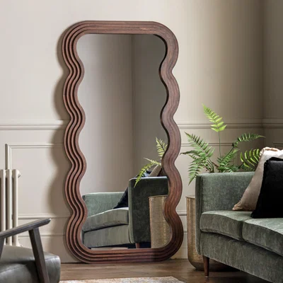 Dunelm Dryden Wavy Rectangle Full Length Leaner Mirror