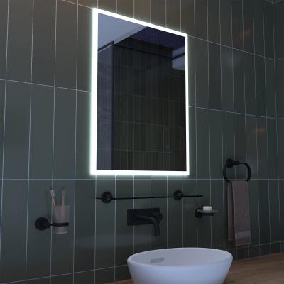 Dunelm Croydex Lindley Frosted Edge LED Wall Mirror Clear