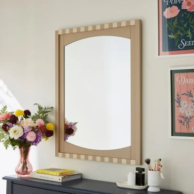 Dunelm Beatrice Striped Rectangle Wall Mirror