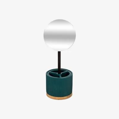 Dunelm Modern Mirror and Organiser Teal (Blue)