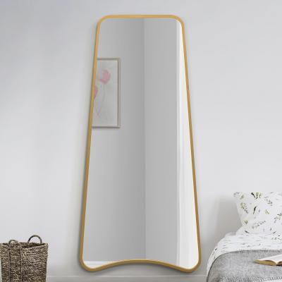 Dunelm Poartans Abstract Pond Full Length Wall Mirror Gold