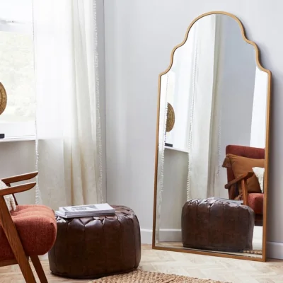 Dunelm Moroccan Full Length Leaner Mirror Silver