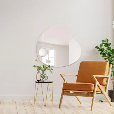 Dunelm Lapillus Frameless Irregular Pebble Wall Mirror