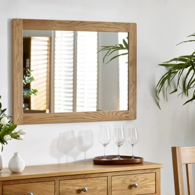 Dunelm Mallory Oak Framed Rectangle Wall Mirror