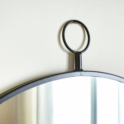 Dunelm Loop Top Wall Mirror Black
