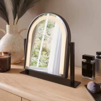 Dunelm Arched Light Up Dressing Table Mirror